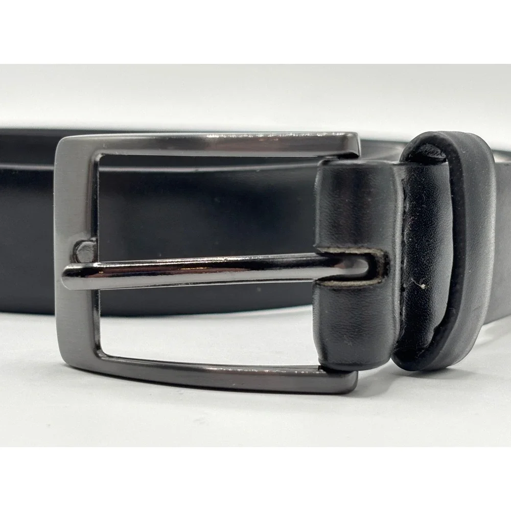 Steve Madden Boys Black Dress Belt Size M 26–28